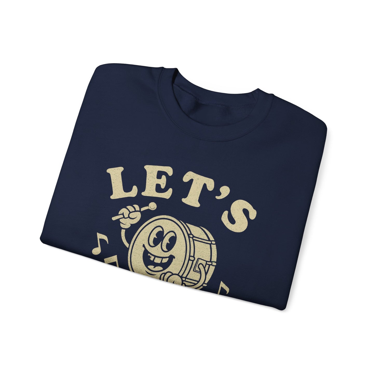 Let's Bang! Unisex Crewneck Sweatshirt - Fun & Comfy Apparel for Music Lovers - Riff Raff Wear