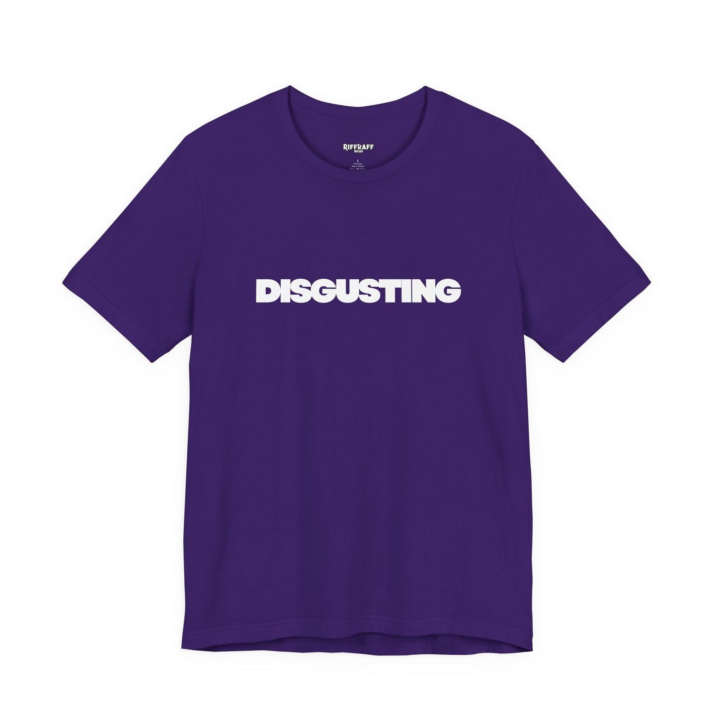 DISGUSTING Graphic Tee — Bold Text Statement T-Shirt