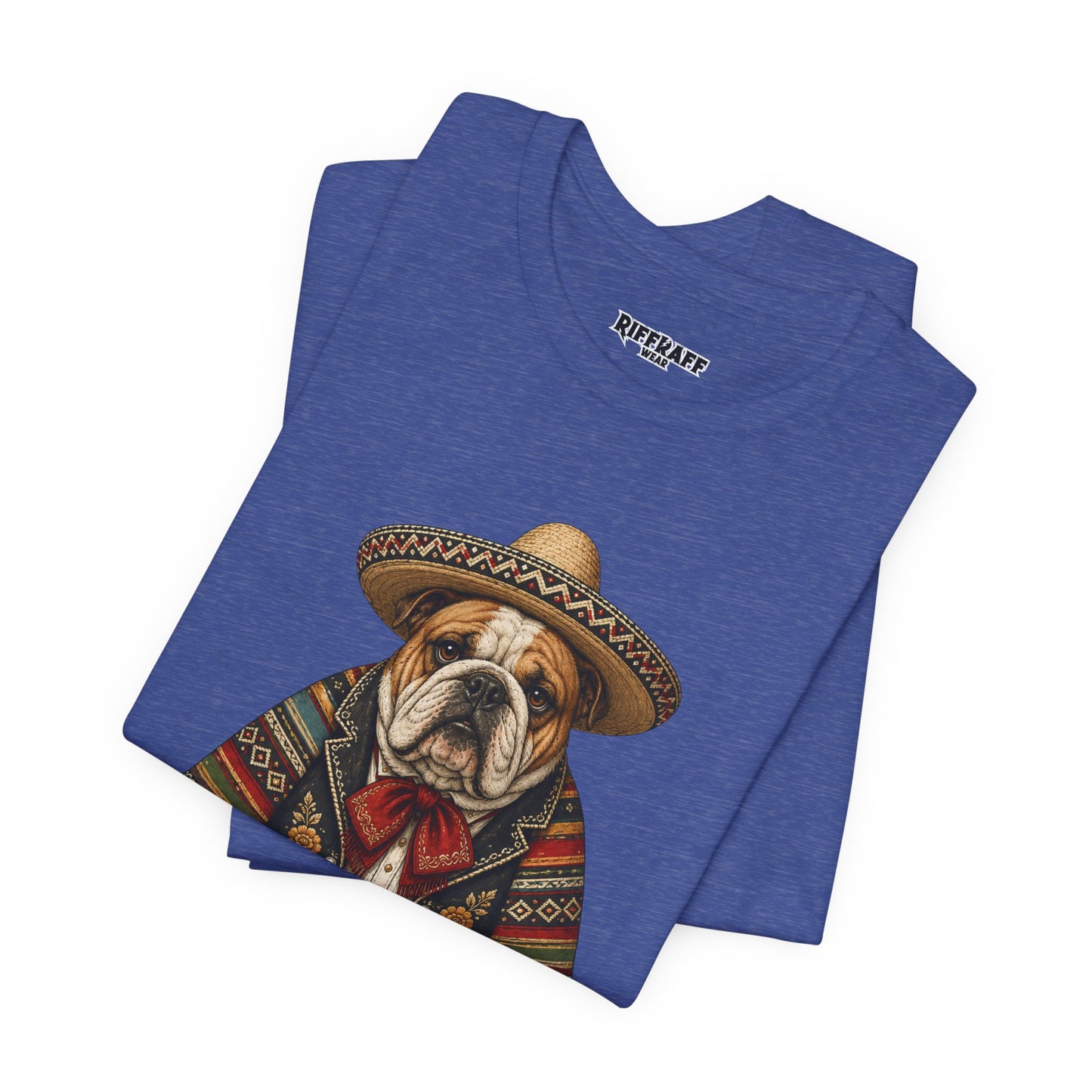 Bulldog in Sombrero T‑Shirt "Adios, Bitchachos!" Funny Mexican Fiesta Tee