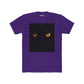 Mystical Cat Eyes Unisex Cotton Crew Tee - Perfect for Cat Lovers - Riff Raff Wear