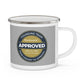 Enamel Mug — 2Build “PlanSmartAI Approved” Founders Launch Commemorative Camping Cup