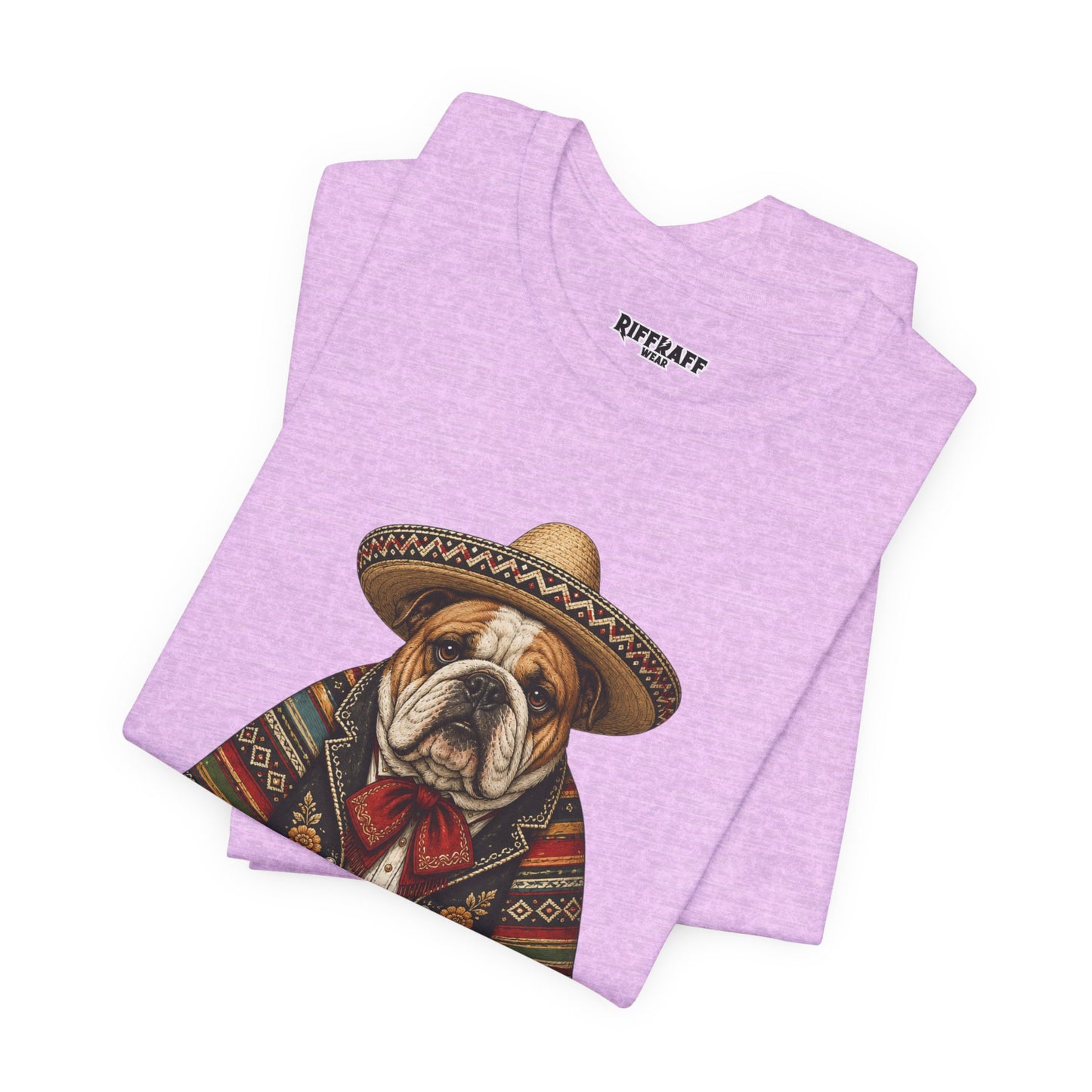 Bulldog in Sombrero T‑Shirt "Adios, Bitchachos!" Funny Mexican Fiesta Tee
