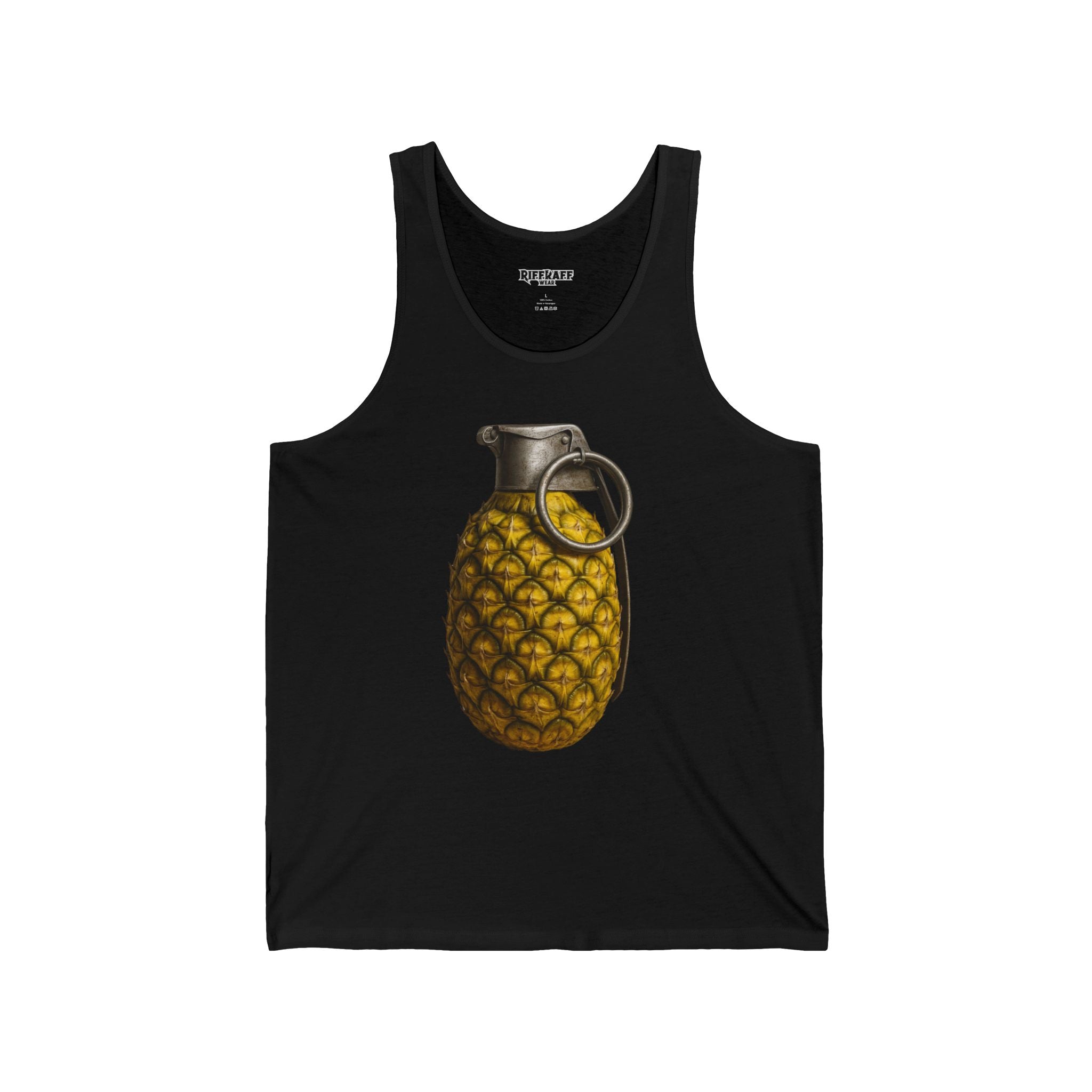Pineapple Grenade Unisex Jersey Tank - Trendy Summer Top for Casual Wear - Riff Raff Wear