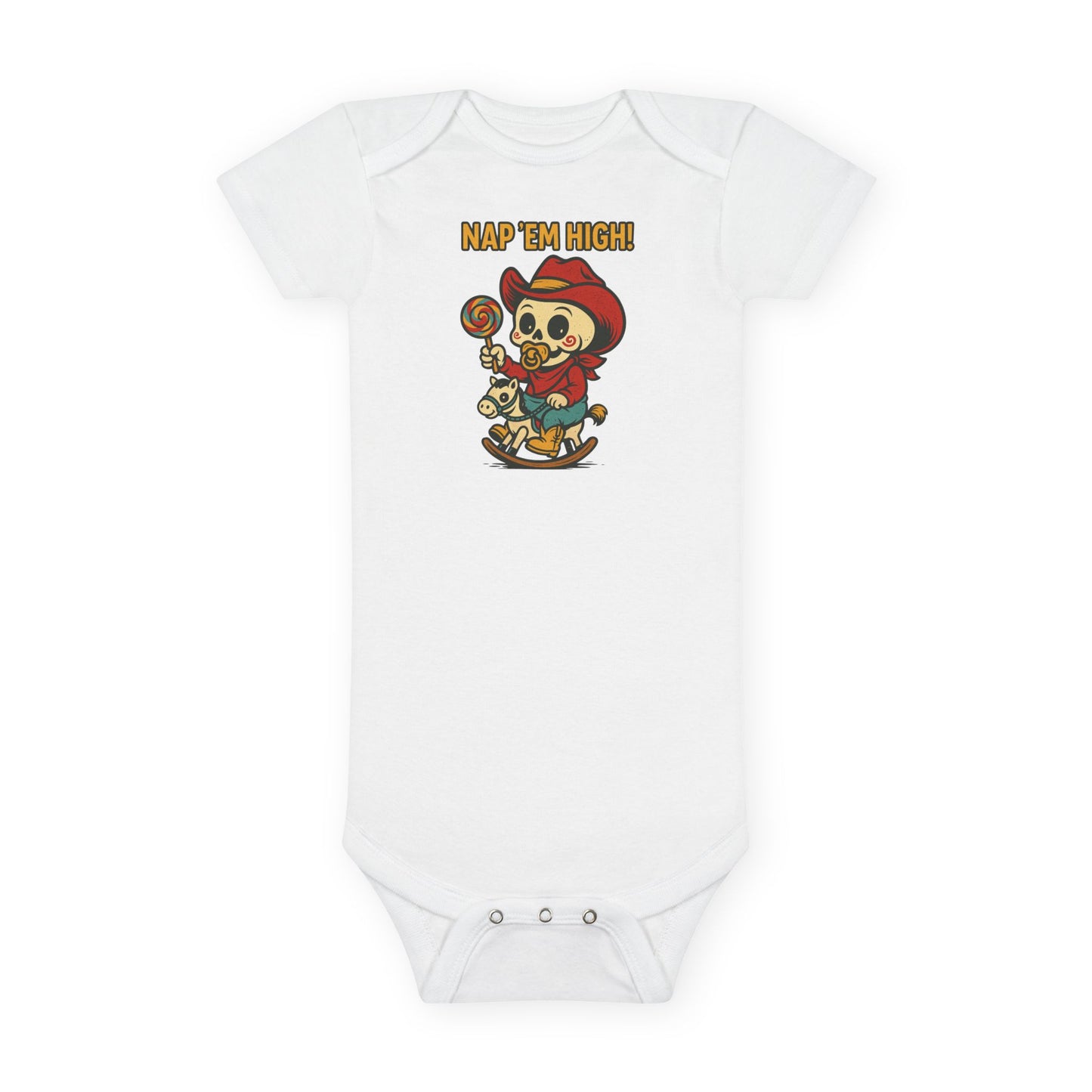 Cute Baby Onesie with Nap 'Em High Design, Infant Bodysuit, Funny Baby Clothes, Unisex Baby Outfit, Gift for New Parents