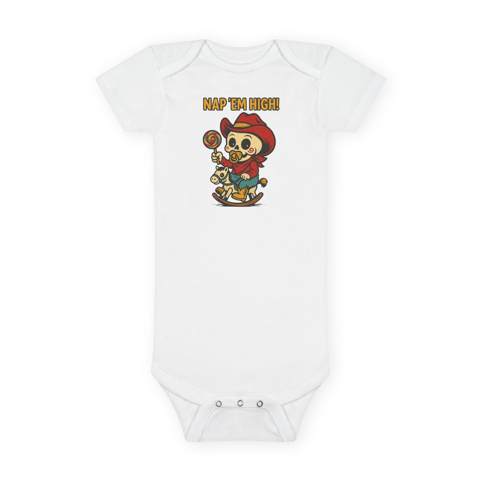 Cute Baby Onesie with Nap 'Em High Design, Infant Bodysuit, Funny Baby Clothes, Unisex Baby Outfit, Gift for New Parents