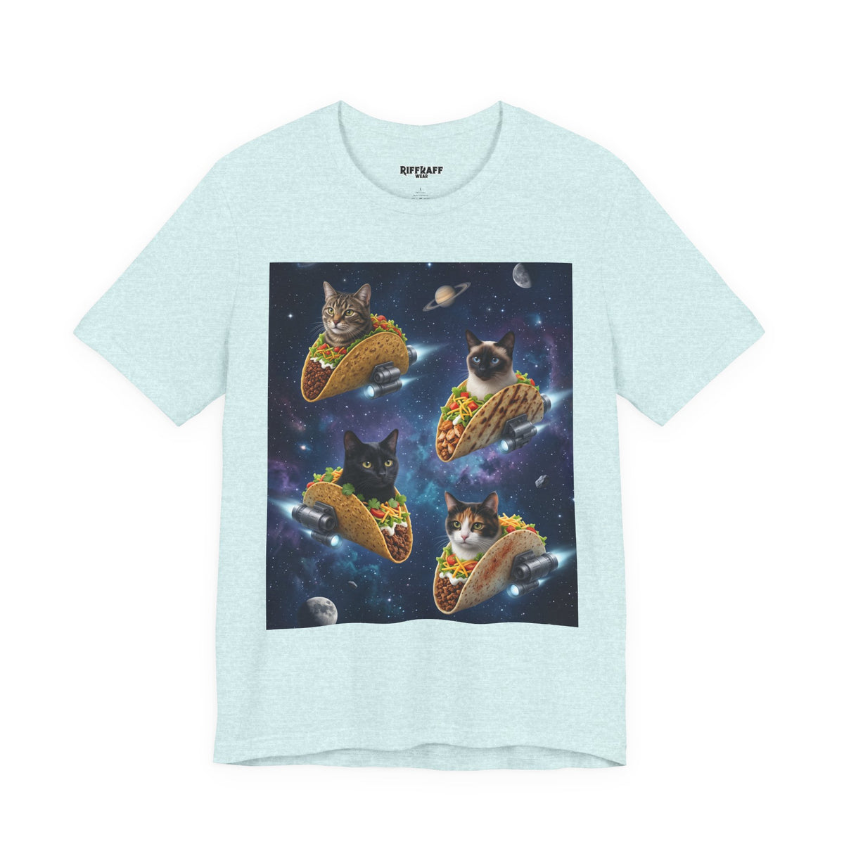Cat Taco Space Tee  Funny Cosmic Cats in Tacos T-Shirt