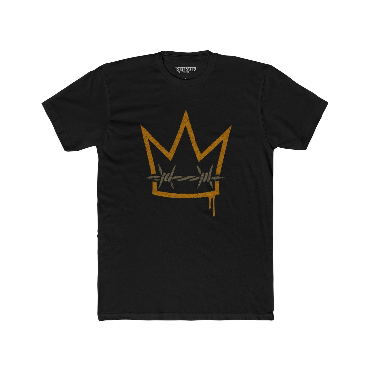 Crown Barbed Wire Unisex Cotton Crew Tee Casual Streetwear  - Riff Raff Wear