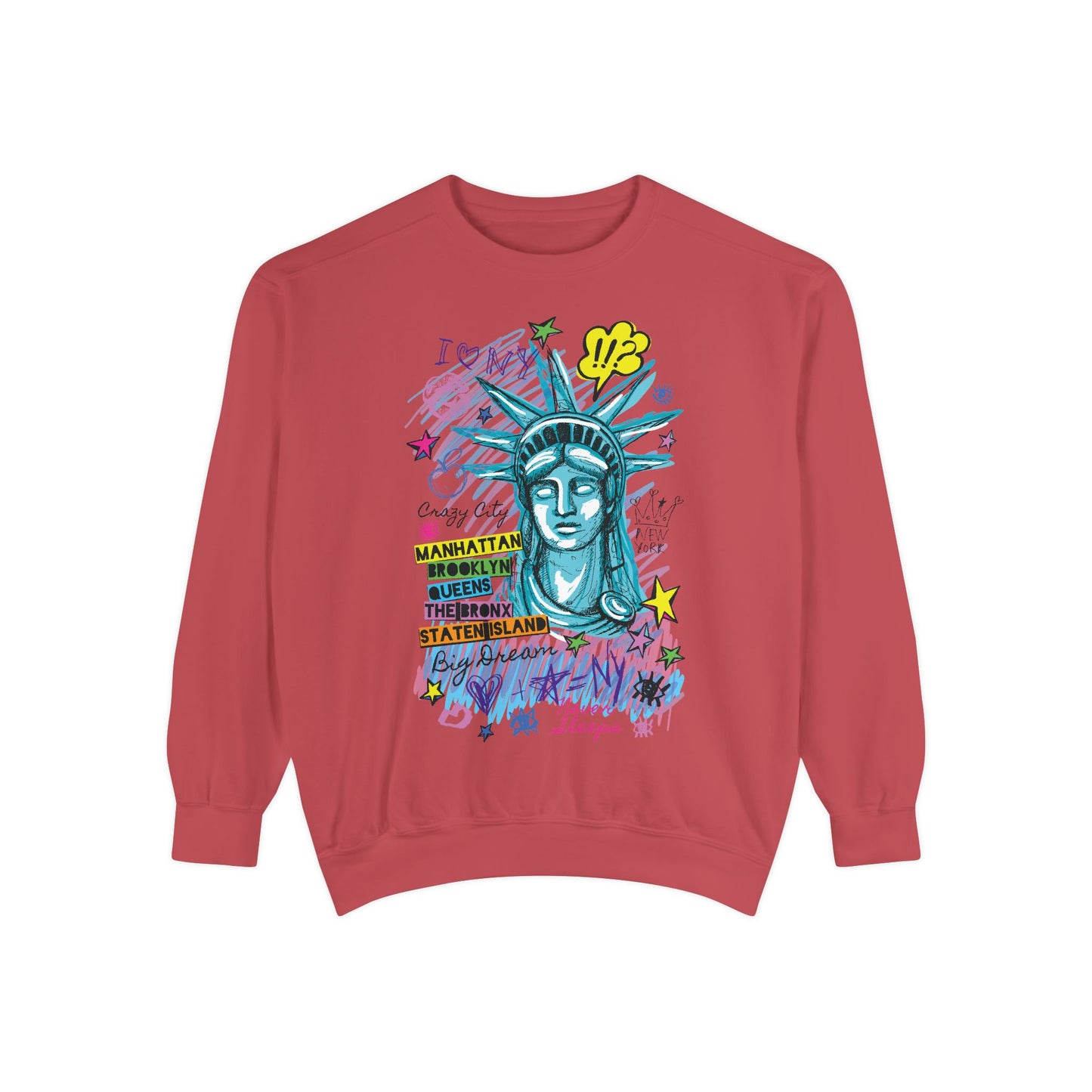 Statue of Liberty Graphic Unisex Sweatshirt - NYC Urban Style - Riff Raff Wear