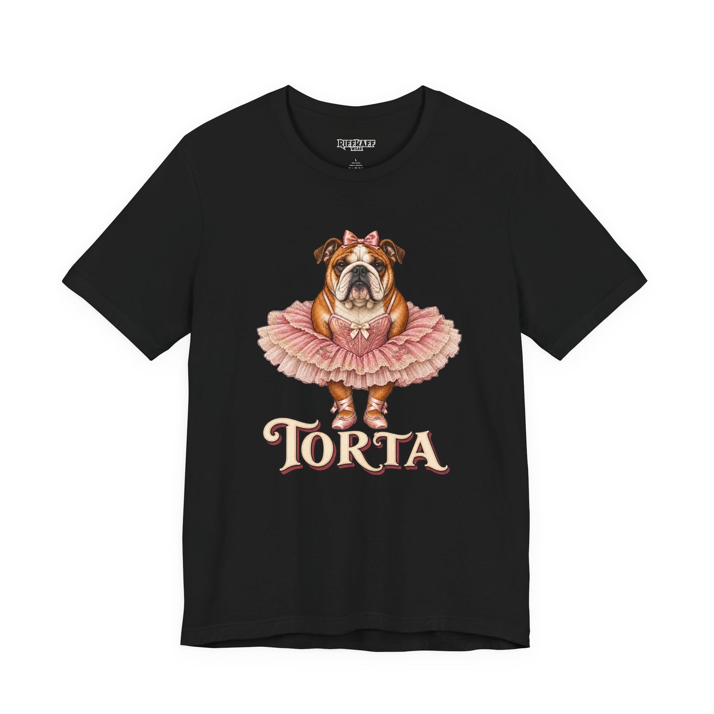 Bulldog Ballerina T-Shirt 'Torta' Cute Dog Graphic Tee