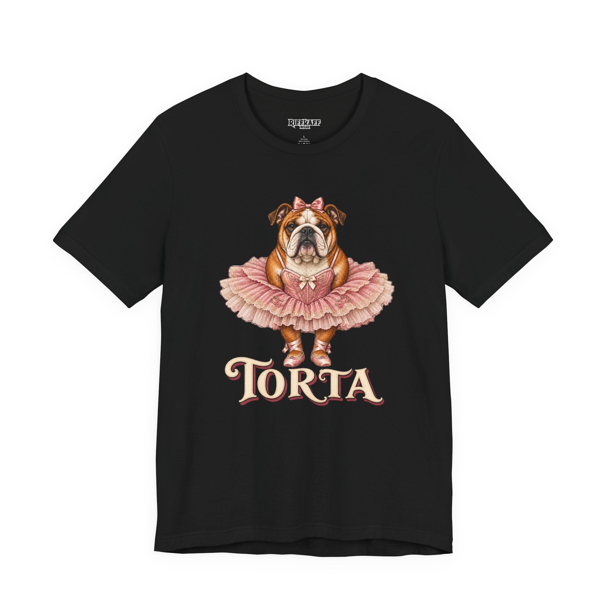 Bulldog Ballerina T-Shirt 'Torta' Cute Dog Graphic Tee