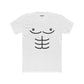 Funny Unisex Cotton Crew Tee - Cartoon Abs Design - Riff Raff Wear