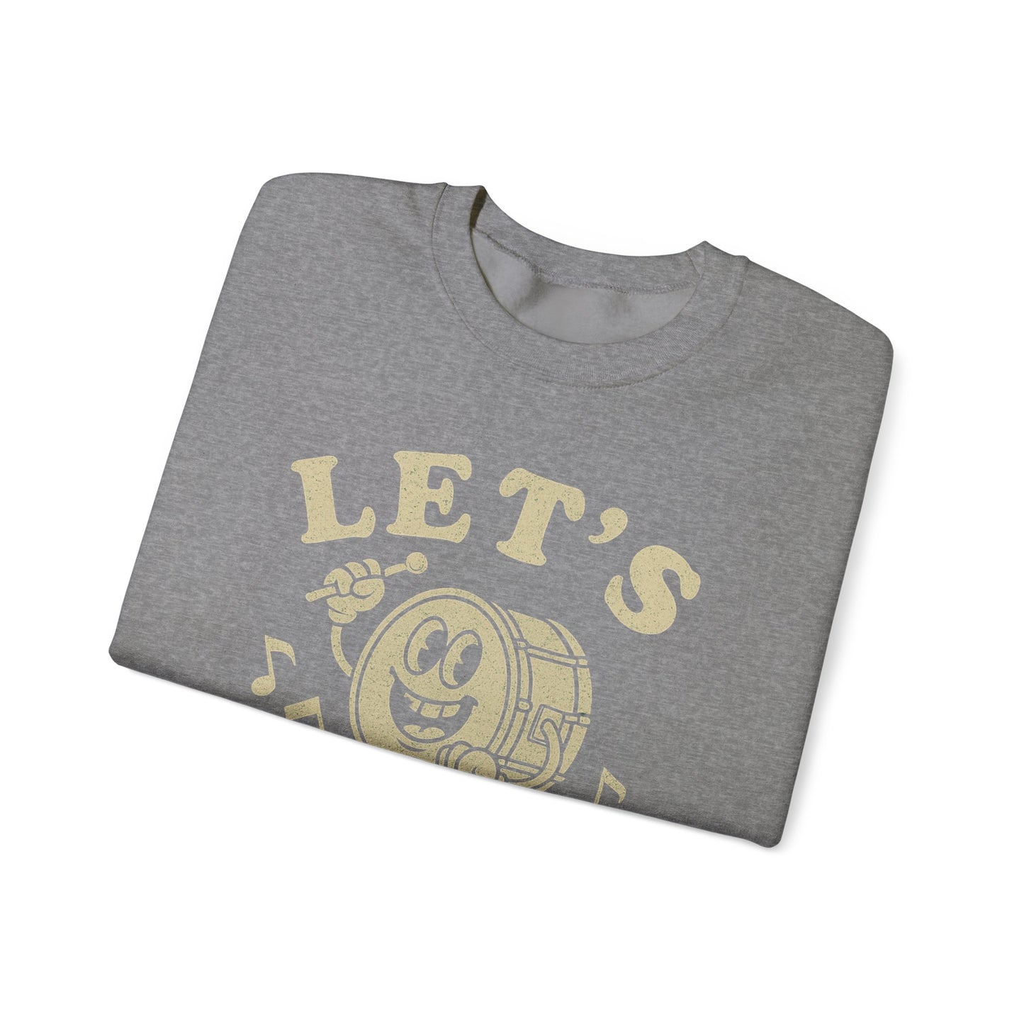 Let's Bang! Unisex Crewneck Sweatshirt - Fun & Comfy Apparel for Music Lovers - Riff Raff Wear