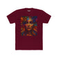Vibrant Artistic Unisex Cotton Crew Tee - Colorful Abstract Face Design - Riff Raff Wear