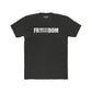 Freedom Tee White Men's Cotton Crew Tee - Riff Raff Wear