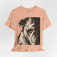 Bulldog Portrait T-Shirt Vintage Sepia Dog Graphic Tee