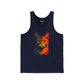 Colorful Cat Unisex Jersey Tank - Vibrant Graphic Tee for Animal Lovers - Riff Raff Wear