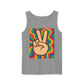 Unisex Peace Sign Tank Top - Vibrant Garment-Dyed Casual Wear - Riff Raff Wear