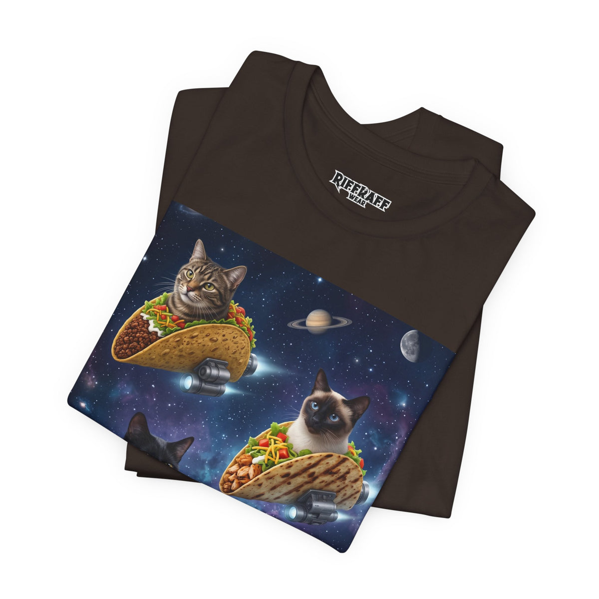 Cat Taco Space Tee  Funny Cosmic Cats in Tacos T-Shirt