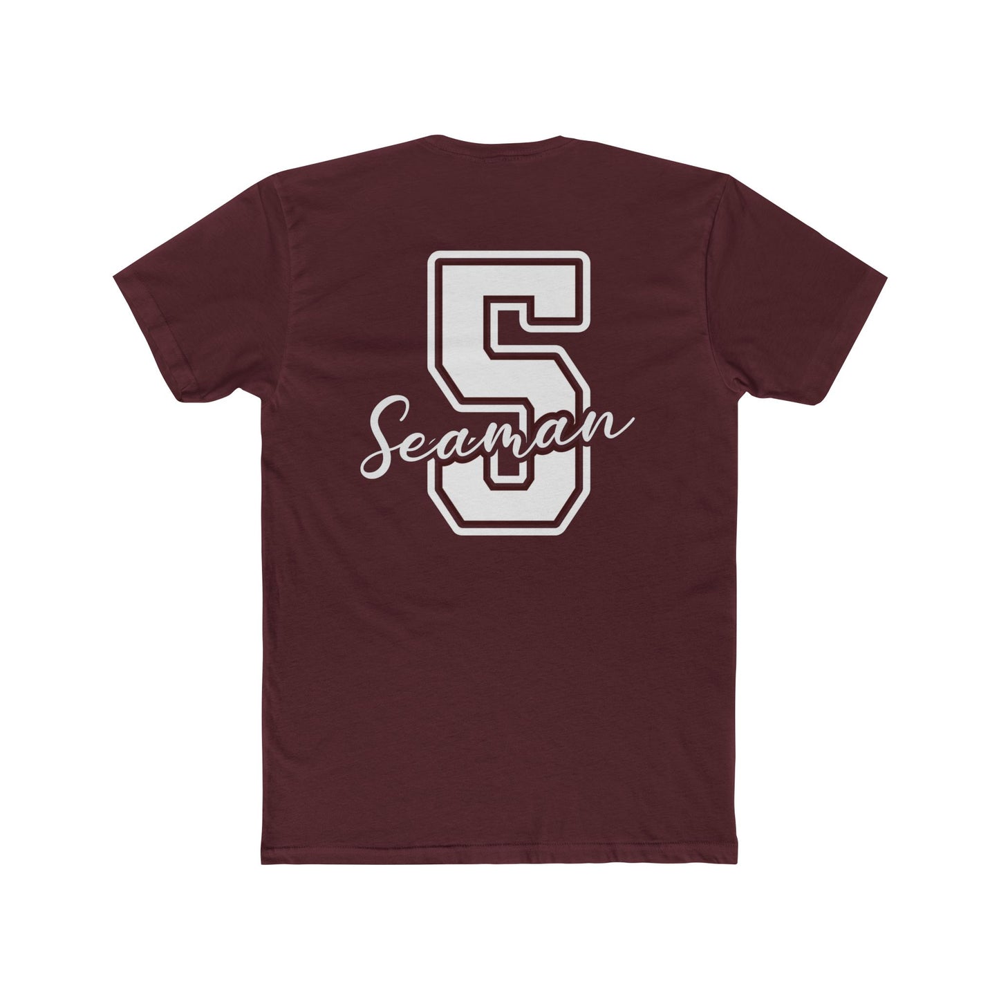 Number 5 - Seaman -  Varsity “Mom” Tee — Personalized Number Back Shirt