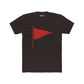 Unisex Cotton Crew Tee with Red Flag Design - Casual Wear for Trendsetters - Riff Raff Wear