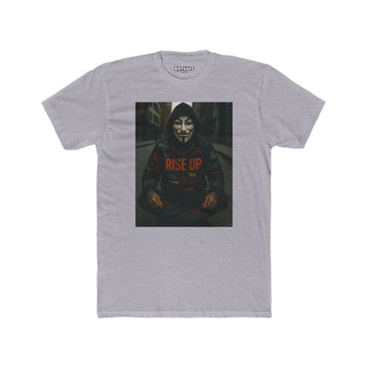 Unisex Cotton Crew Tee - Rise Up Graphic Shirt for Activism and Self-Expression - Riff Raff Wear