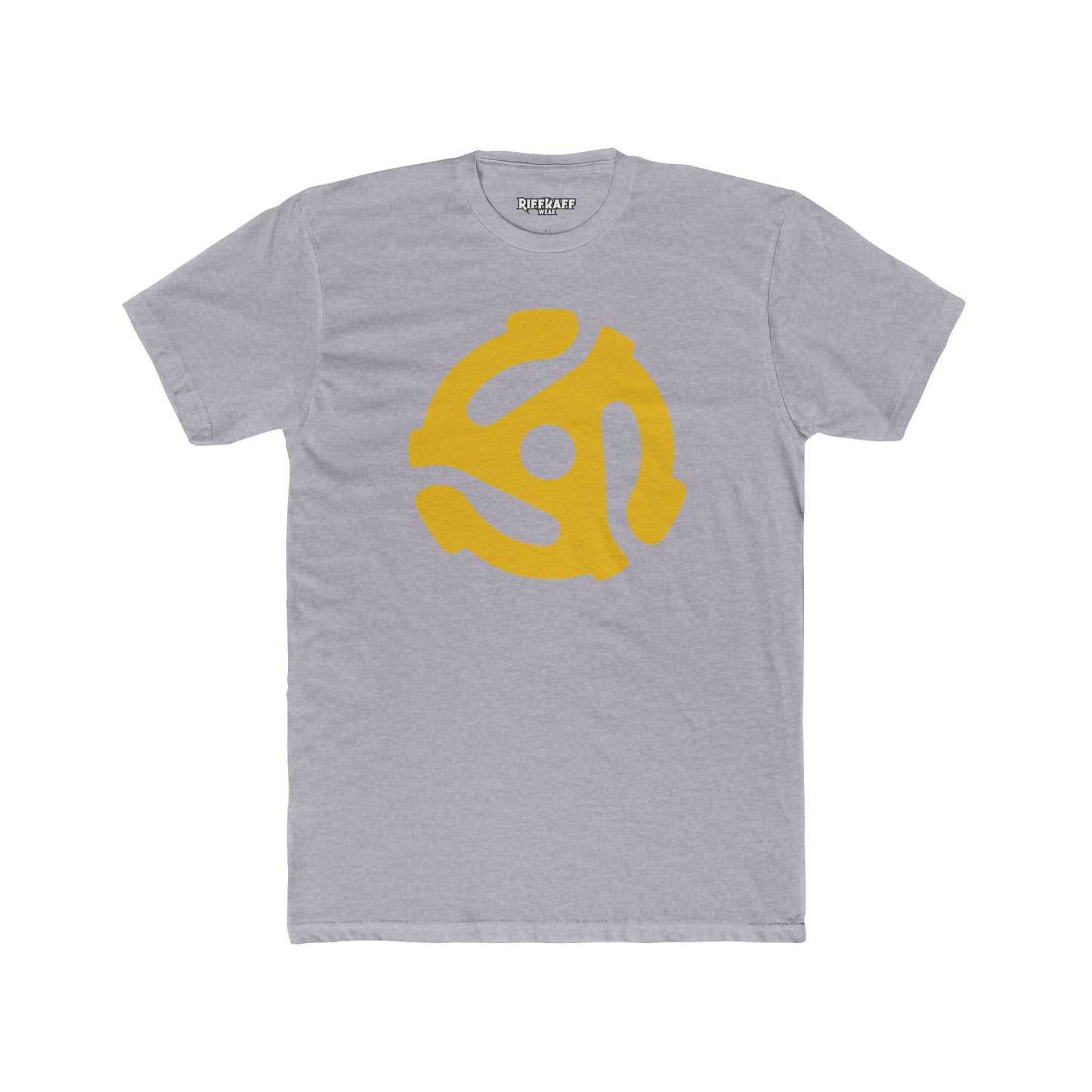Retro Vinyl Record Unisex Cotton Crew Tee - Music Lover's Apparel - 45 Record Insert - Riff Raff Wear