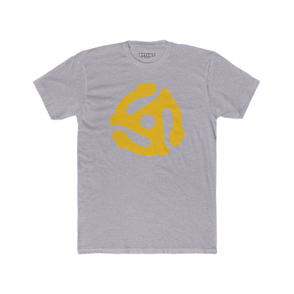 Retro Vinyl Record Unisex Cotton Crew Tee - Music Lover's Apparel - 45 Record Insert - Riff Raff Wear