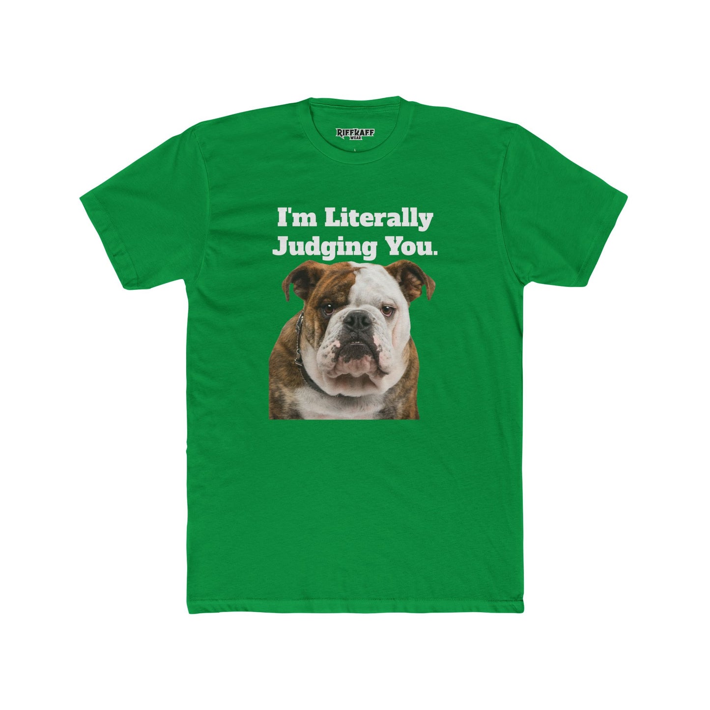 Funny Dog Judging You Unisex Cotton Crew Tee - Riff Raff Wear