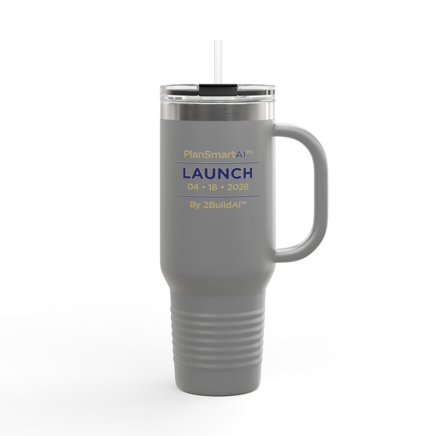 40oz Insulated Travel Mug — Custom Launch Commemorative Tumbler