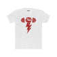 Motivational Gym Crew Tee - Bold Fist & Dumbbell Design - Riff Raff Wear