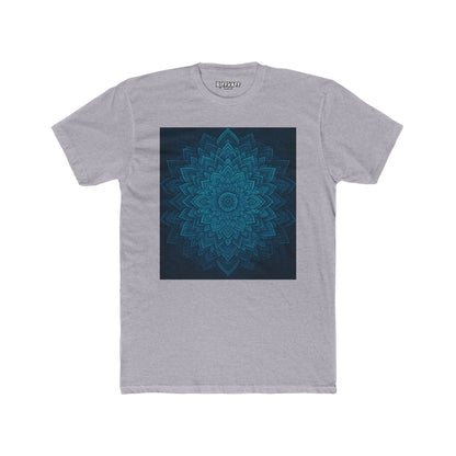 Meditative Floral Unisex Cotton Crew Tee - Relaxing Design for Mindfulness - Riff Raff Wear