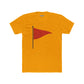 Unisex Cotton Crew Tee with Red Flag Design - Casual Wear for Trendsetters - Riff Raff Wear