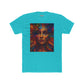 Vibrant Artistic Unisex Cotton Crew Tee - Colorful Abstract Face Design - Riff Raff Wear