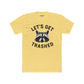 Let's Get Trashed Raccoon Cotton Crew Tee - Fun Unisex T-Shirt for Casual Outings - Riff Raff Wear