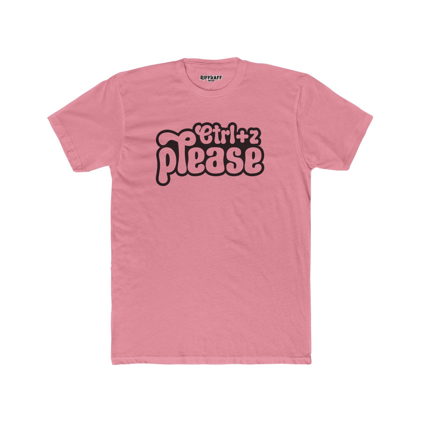 Retro Graphic Crew Tee - 'Ctrl+Z Please' - Riff Raff Wear
