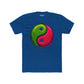 Yin Yang Drip Unisex Cotton Crew Tee - Stylish & Fun Graphic Tee for Everyday Wear - Riff Raff Wear