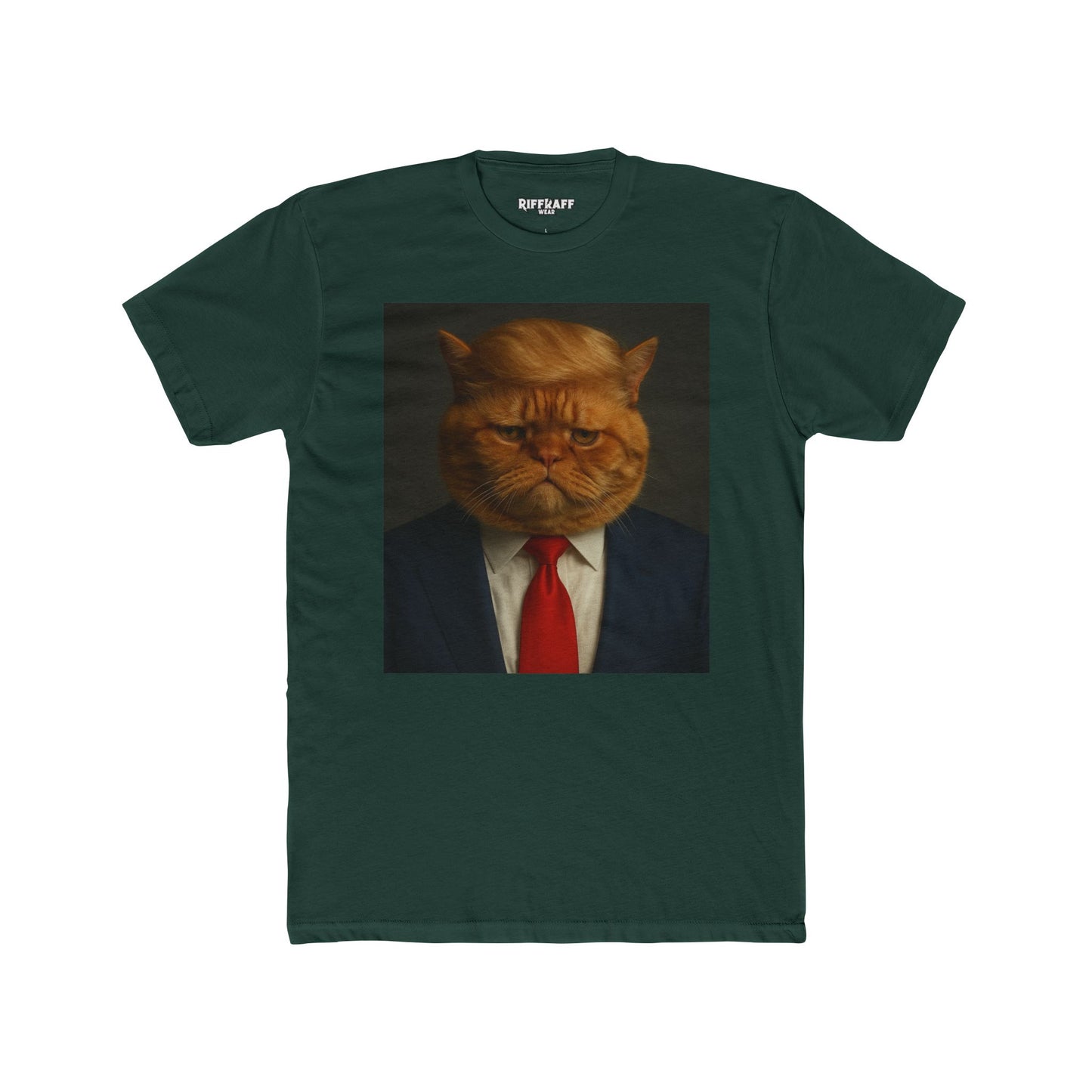 Fat Cat President Unisex Cotton Crew Tee - Riff Raff Wear