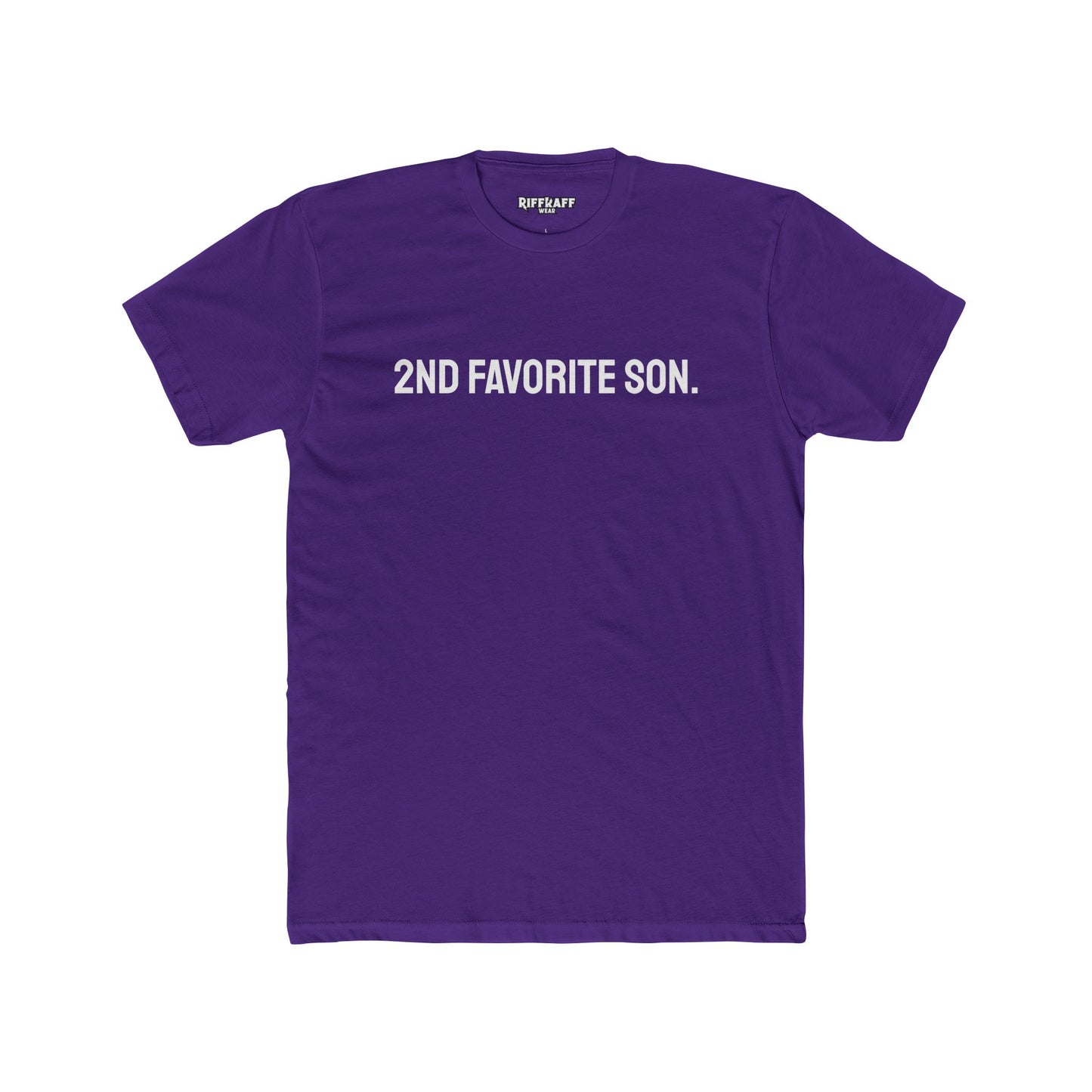 Funny Unisex Cotton Crew Tee - '2nd Favorite Son' Shirt Riff Raff Wear
