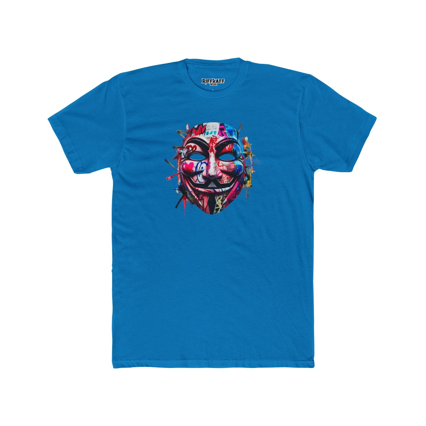 Streetwear T-Shirt - Graffiti Mask - Riff Raff Wear