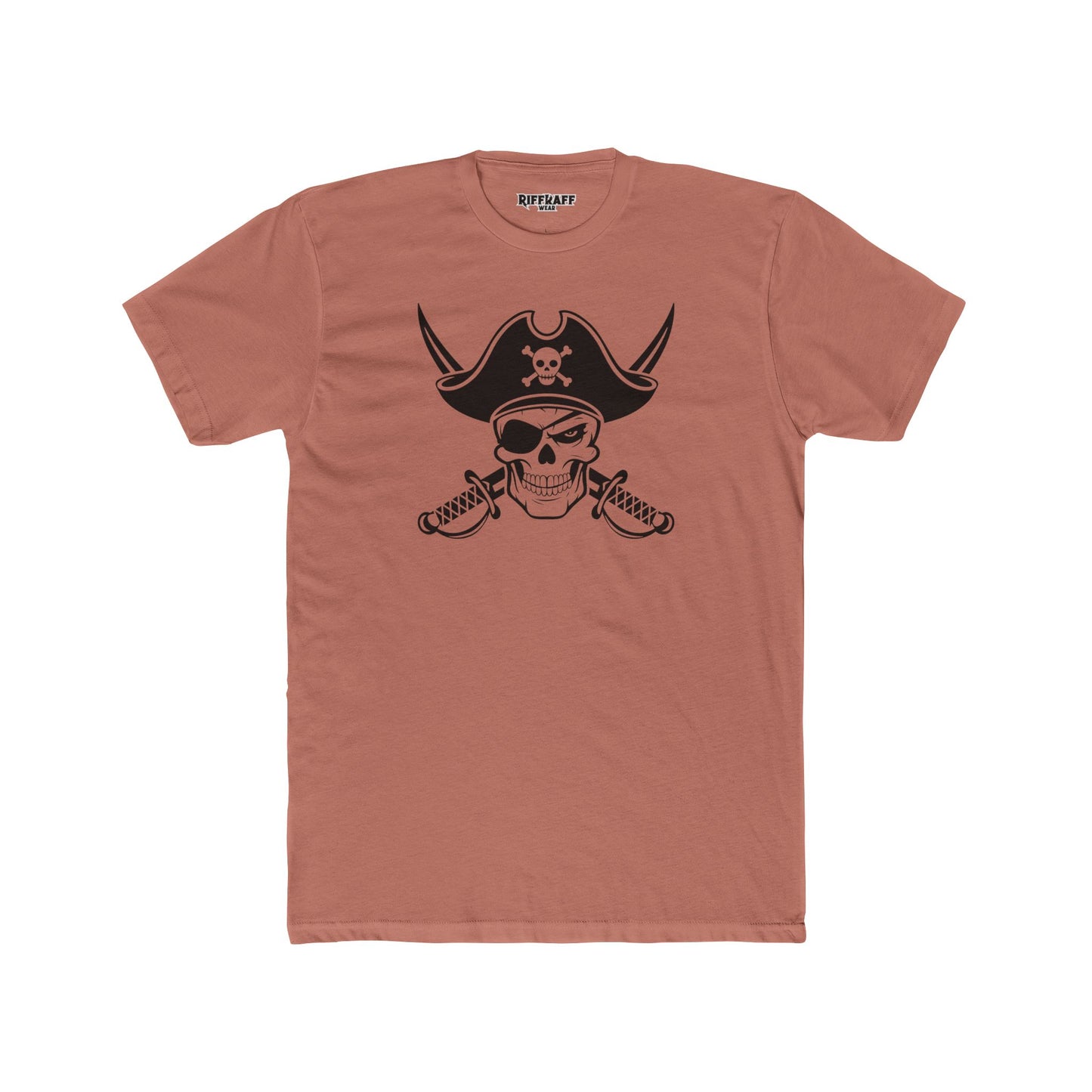 Pirate Skull Unisex Cotton Crew Tee - Perfect for Nautical Enthusiasts and Halloween - Riff Raff Wear