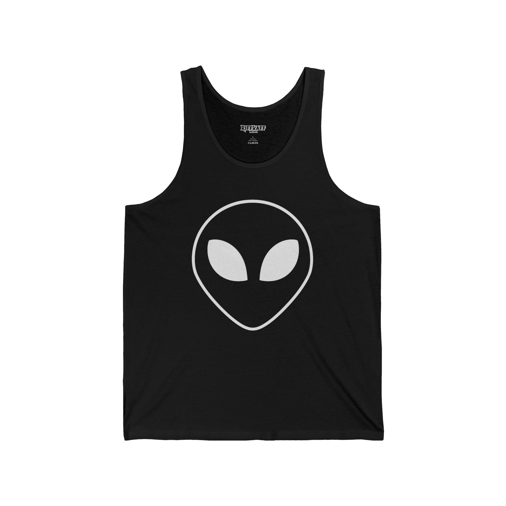 Unisex Jersey Tank with Om Symbol - Spiritual & Relaxed Vibe - Riff Raff Wear