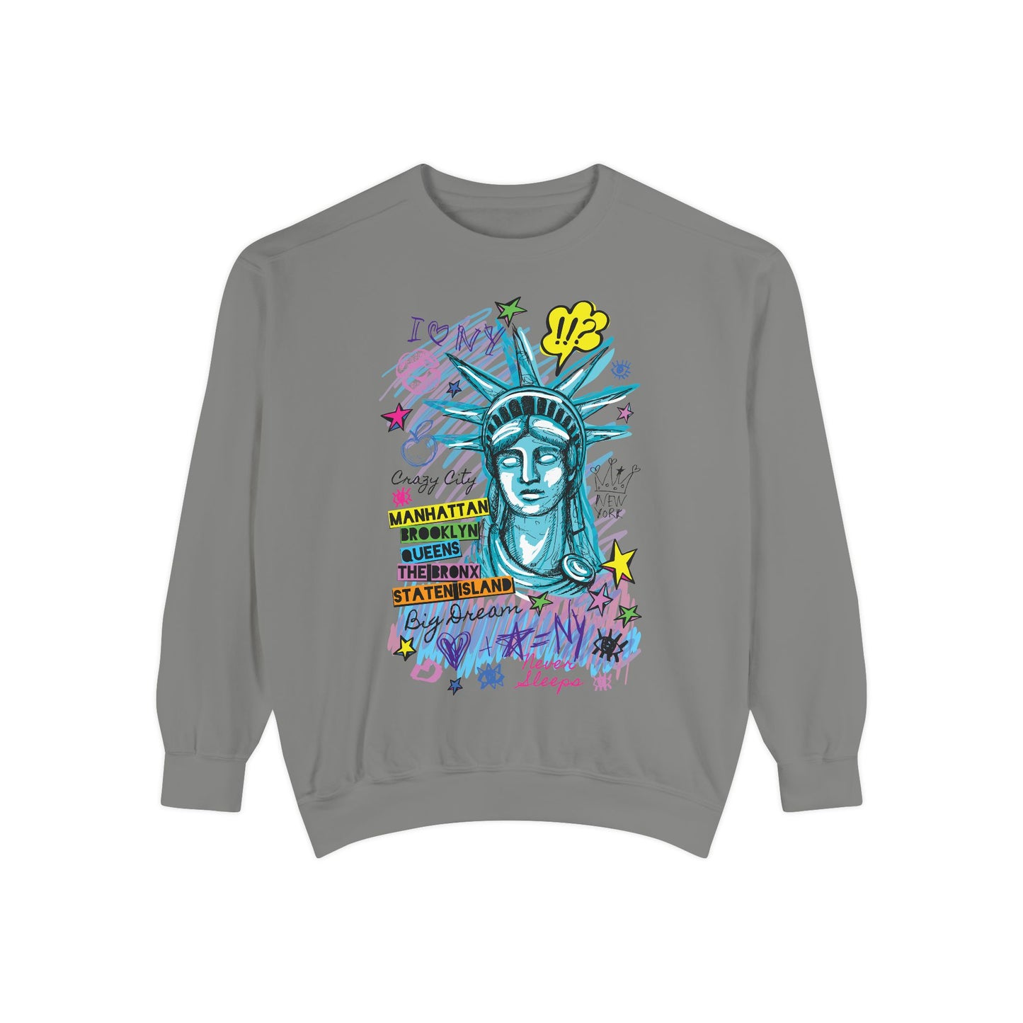 Statue of Liberty Graphic Unisex Sweatshirt - NYC Urban Style - Riff Raff Wear