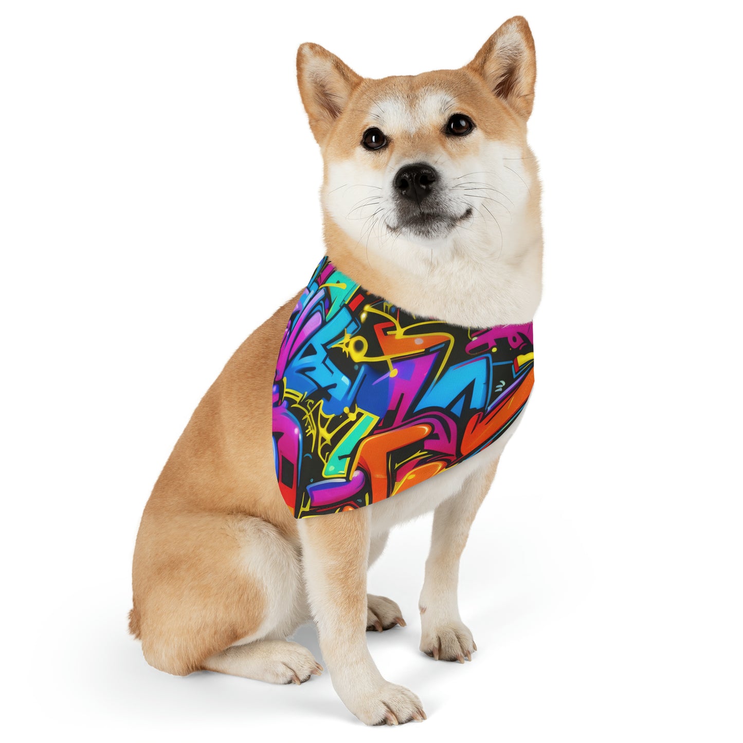 PetNique Graffiti Pet Bandana Collar