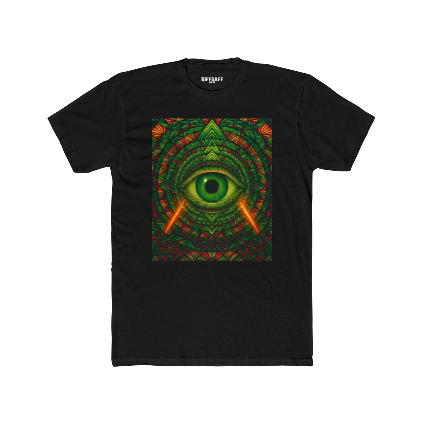 Psychedelic Eye Unisex Cotton Crew Tee - Riff Raff Wear