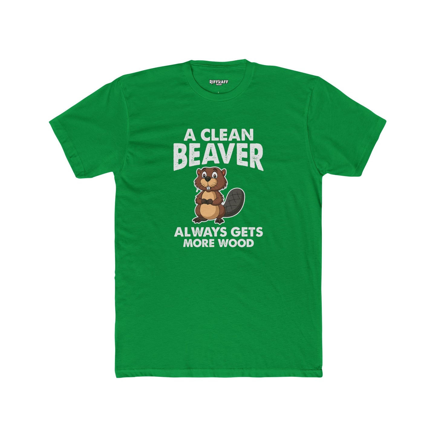 A Clean Beaver Graphic Tee - Fun and Quirky Cotton Crew for Nature Lovers - Riff Raff Wear