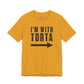 I’m With Torta Arrow Tee - Funny Family/Partner Mexican Food Shirt - Riff Rsff Wear
