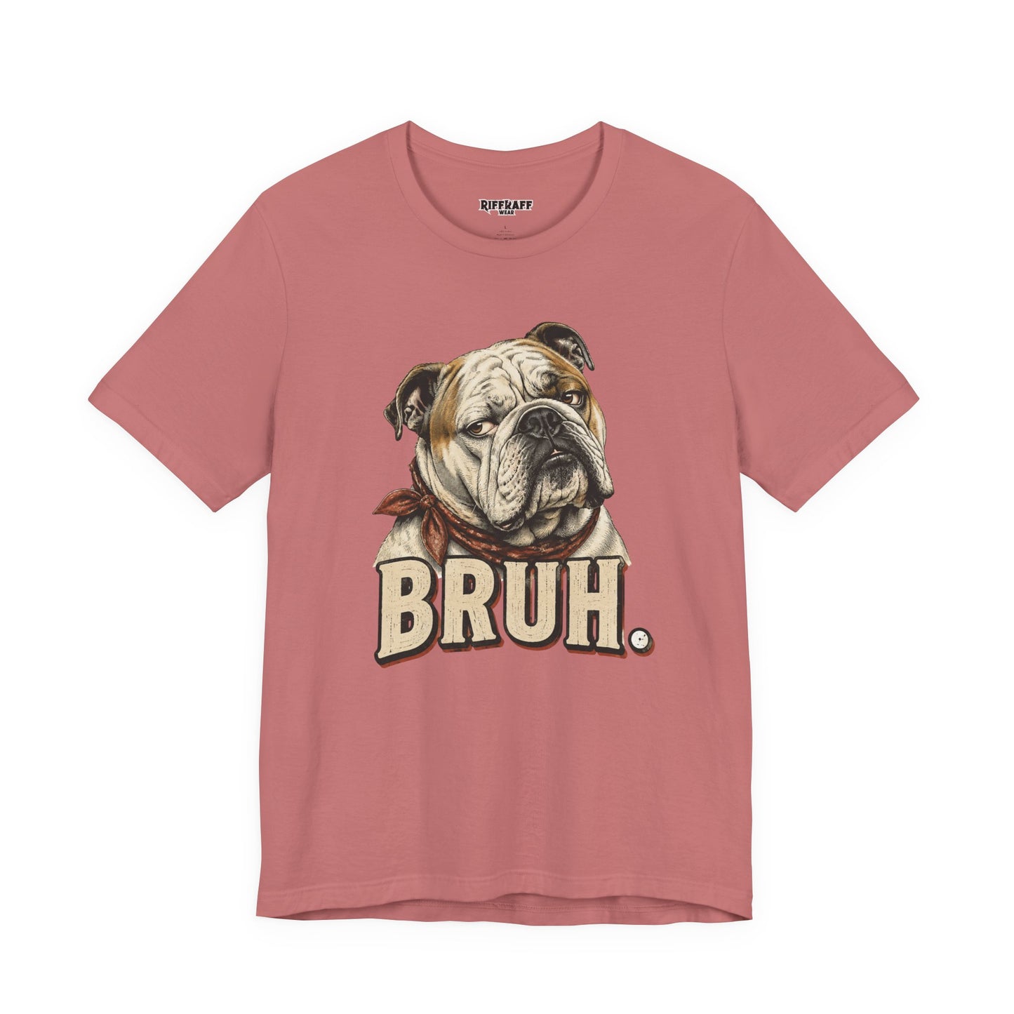 Bruh Bulldog T-Shirt Vintage English Bulldog Graphic Tee