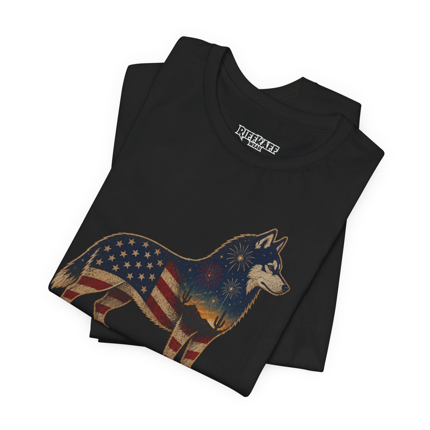 Freedom Crew T-Shirt – Patriotic Husky Flag Tee