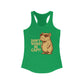 Don't Worry, Be Capy! Racerback Tanktop - Cute Animal Tee, Summer Wear, Gift for Animal Lovers, Fun Tank  - Perfect for Relaxing or Outings