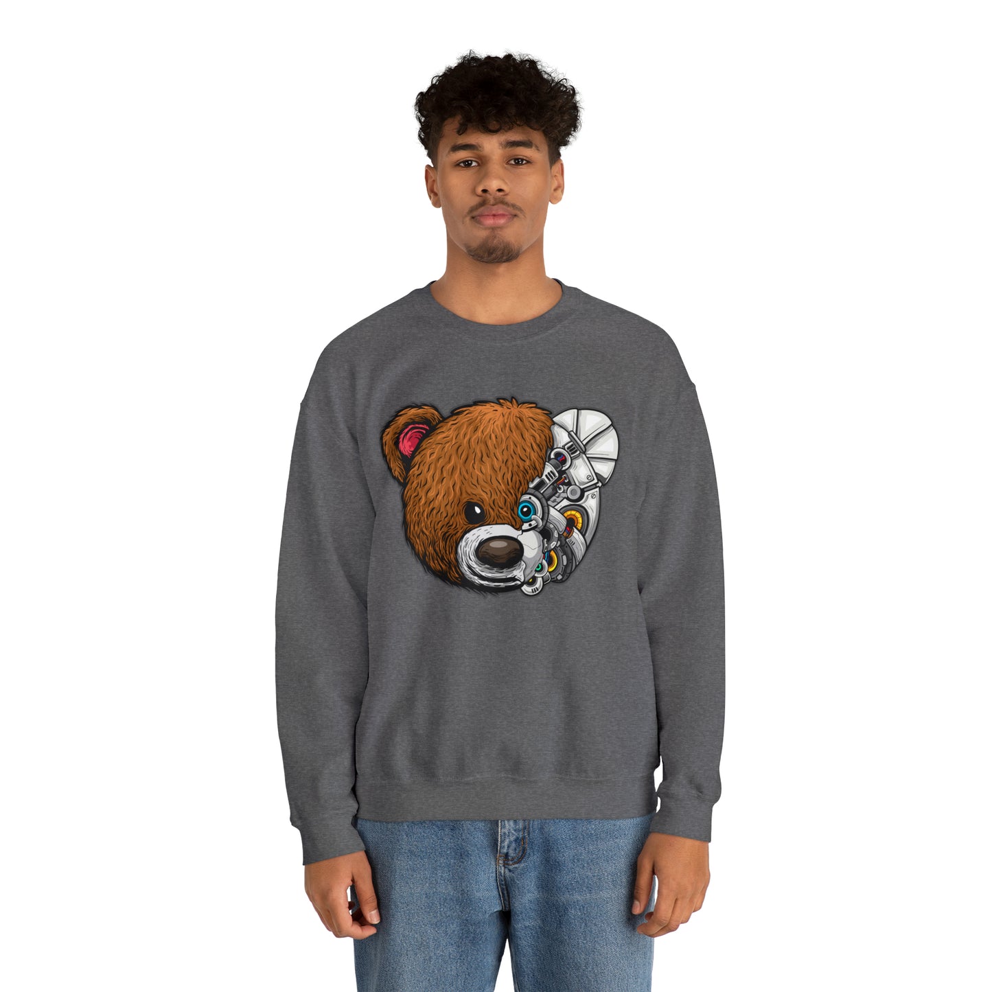 Riff Raff Wear Cyborg Bear Unisex Heavy Blend™ Crewneck Sweatshirt